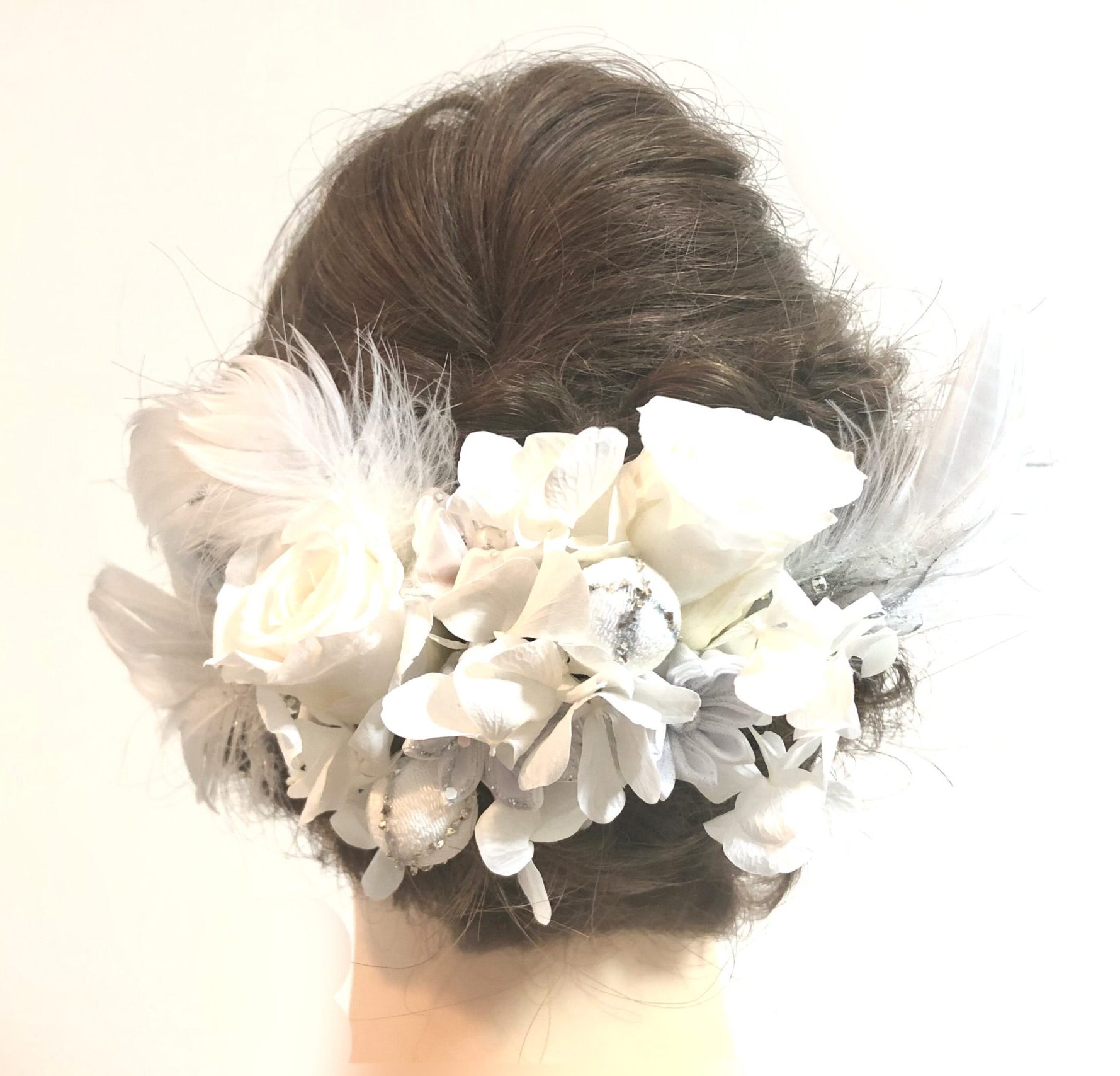 【ハンドメイド　ヘッドドレス　NO.13】成人式・卒業式・結婚式用髪飾り